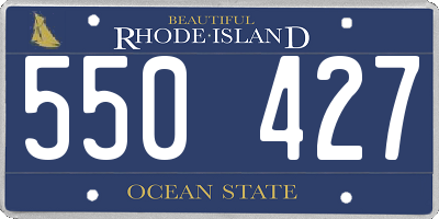 RI license plate 550427