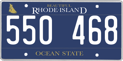 RI license plate 550468