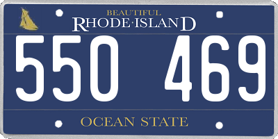 RI license plate 550469