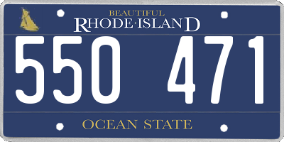 RI license plate 550471
