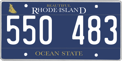 RI license plate 550483
