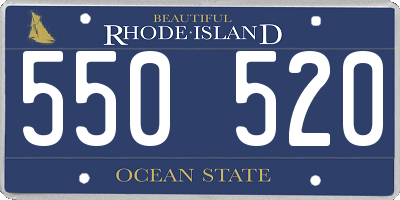 RI license plate 550520