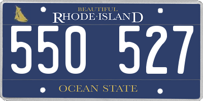 RI license plate 550527