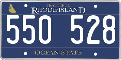 RI license plate 550528