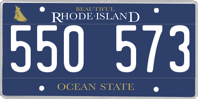 RI license plate 550573