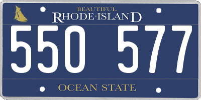 RI license plate 550577