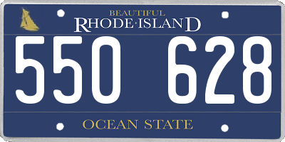 RI license plate 550628