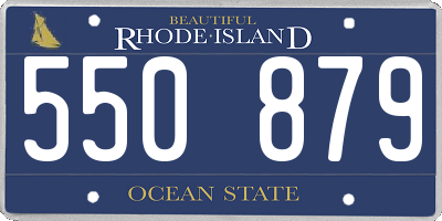 RI license plate 550879