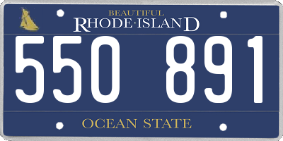 RI license plate 550891