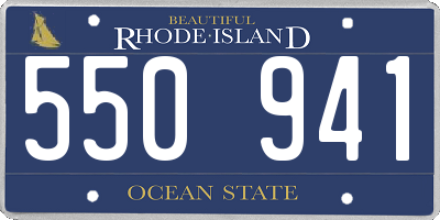 RI license plate 550941