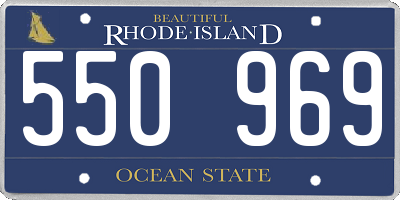 RI license plate 550969