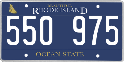 RI license plate 550975