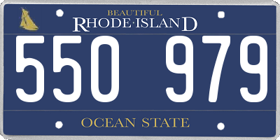 RI license plate 550979