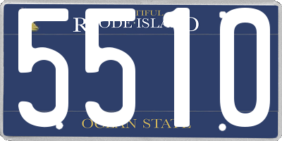 RI license plate 5510