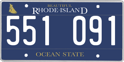 RI license plate 551091