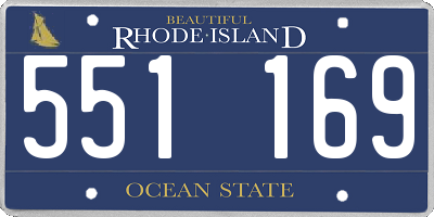 RI license plate 551169