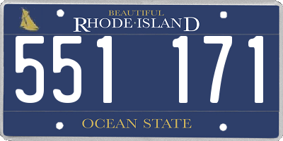 RI license plate 551171