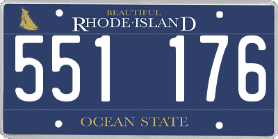 RI license plate 551176