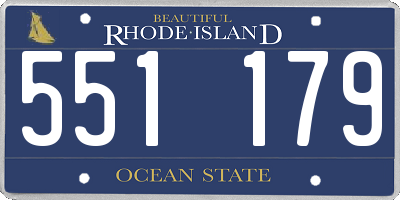 RI license plate 551179