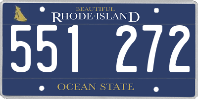 RI license plate 551272