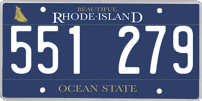 RI license plate 551279