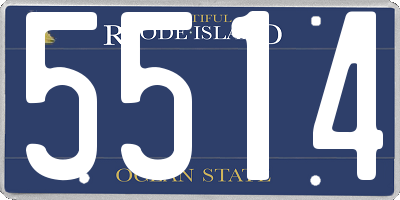 RI license plate 5514