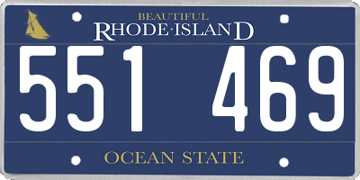 RI license plate 551469
