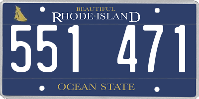 RI license plate 551471