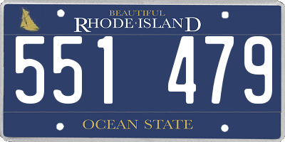 RI license plate 551479