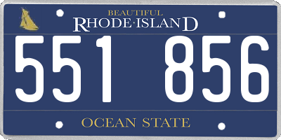 RI license plate 551856