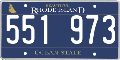 RI license plate 551973