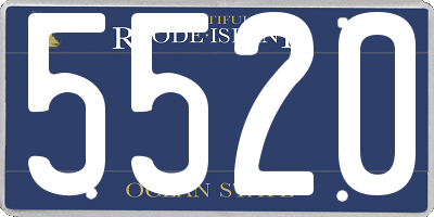 RI license plate 5520