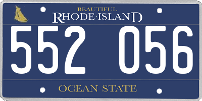 RI license plate 552056