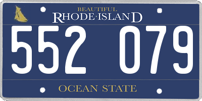 RI license plate 552079