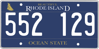 RI license plate 552129