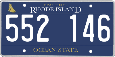RI license plate 552146