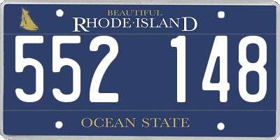 RI license plate 552148