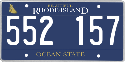 RI license plate 552157