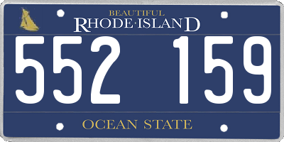 RI license plate 552159