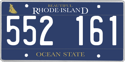 RI license plate 552161