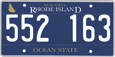 RI license plate 552163