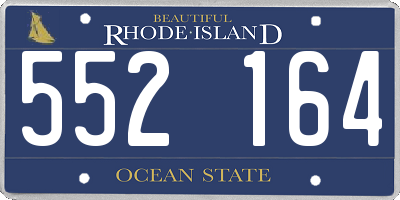 RI license plate 552164