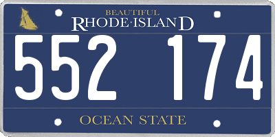 RI license plate 552174