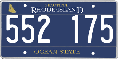 RI license plate 552175