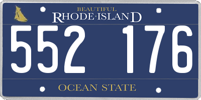RI license plate 552176