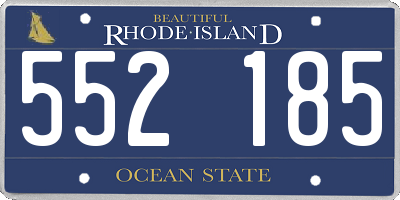 RI license plate 552185