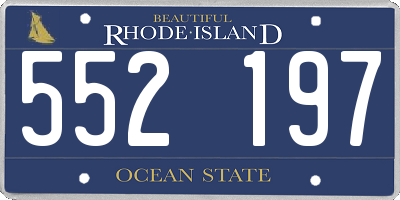 RI license plate 552197