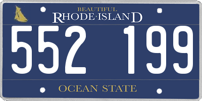 RI license plate 552199