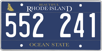 RI license plate 552241