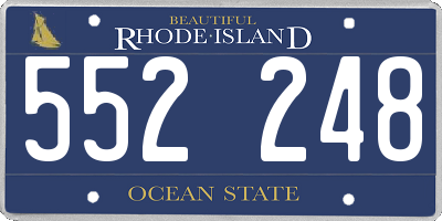 RI license plate 552248